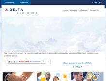 Tablet Screenshot of deltaglobalstaffing.com